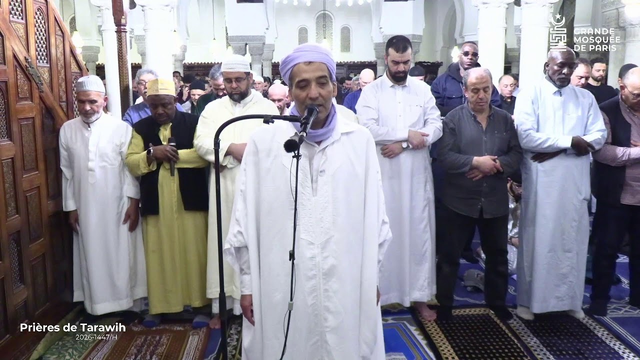 𝐄𝐍 𝐃𝐈𝐑𝐄𝐂𝐓 | Prières de Tarawih à la Grande Mosquée de Paris - 26 février 2026.