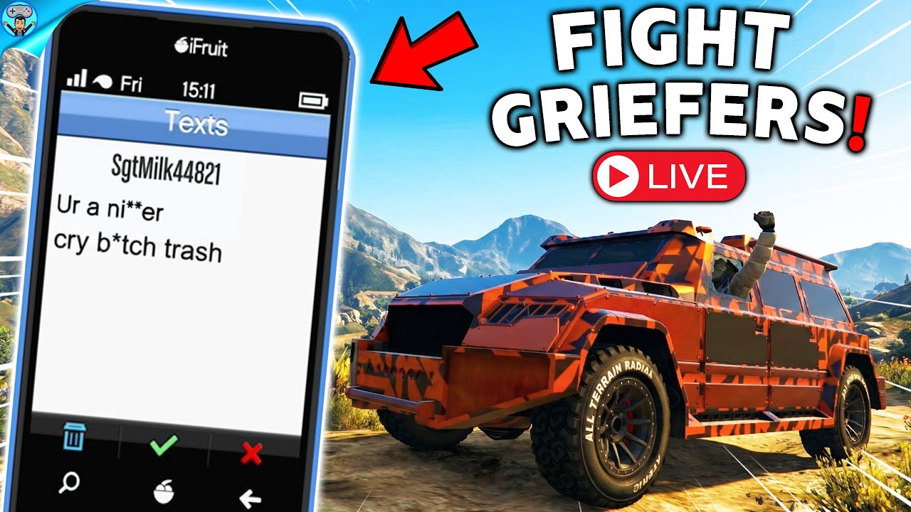 Trolling griefers and tryhards LIVE on GTA Online!
