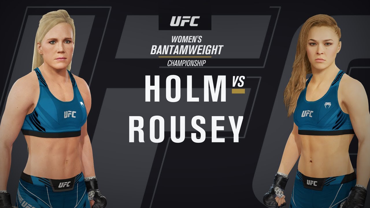 UFC 4 Gameplay | Season 1 UFC League Championship | Holm vs. Rousey