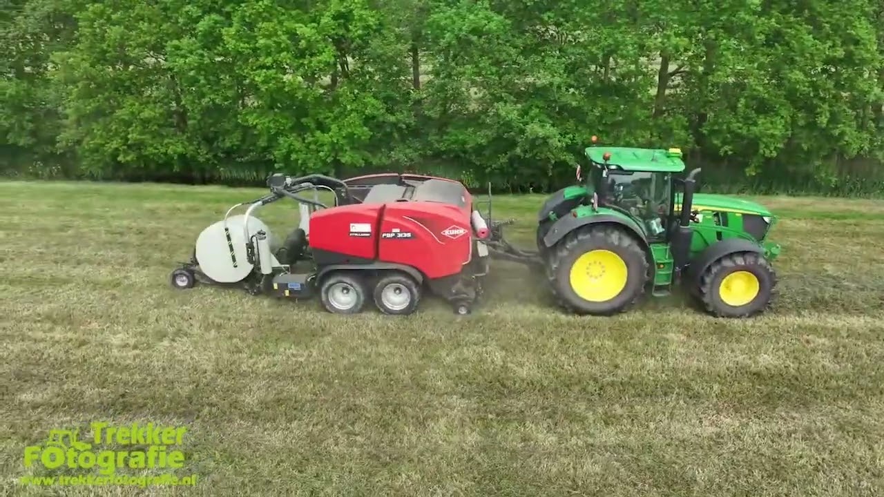Ronde balen persen - de Haan Loonbedrijf