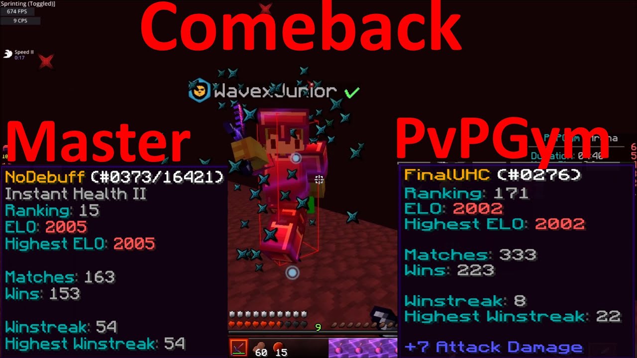 [Comeback] Master FinalUHC & Master NoDebuff [PvpGym] | ImMischa