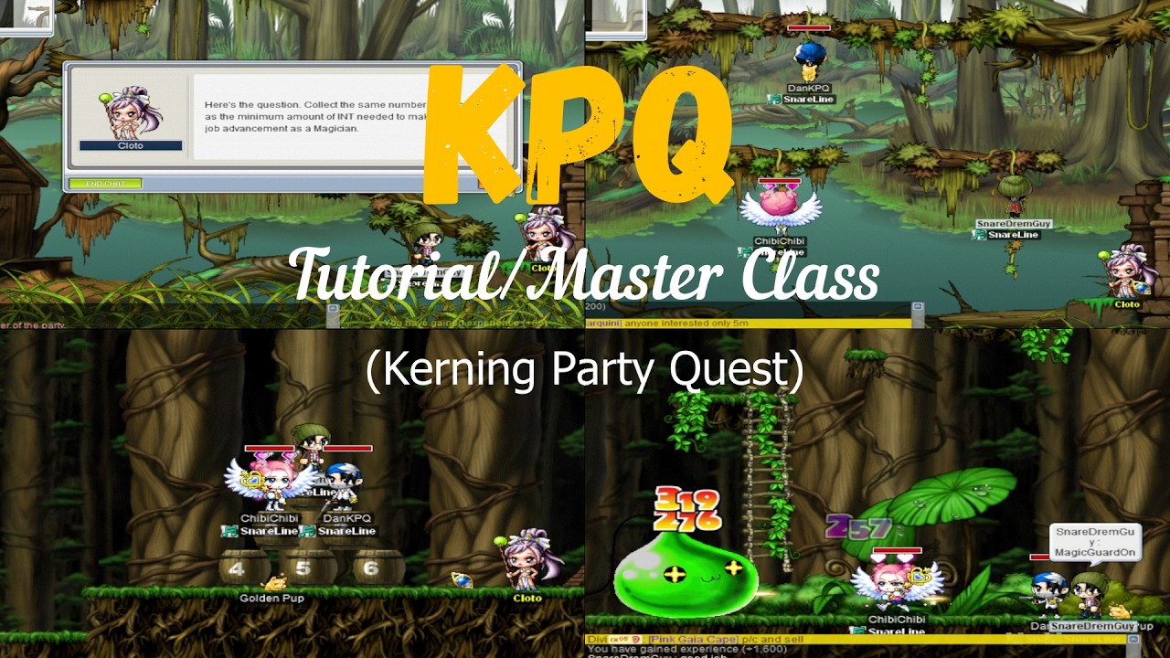 KPQ Tutorial/Master Class (Kerning Party Quest) MapleStory