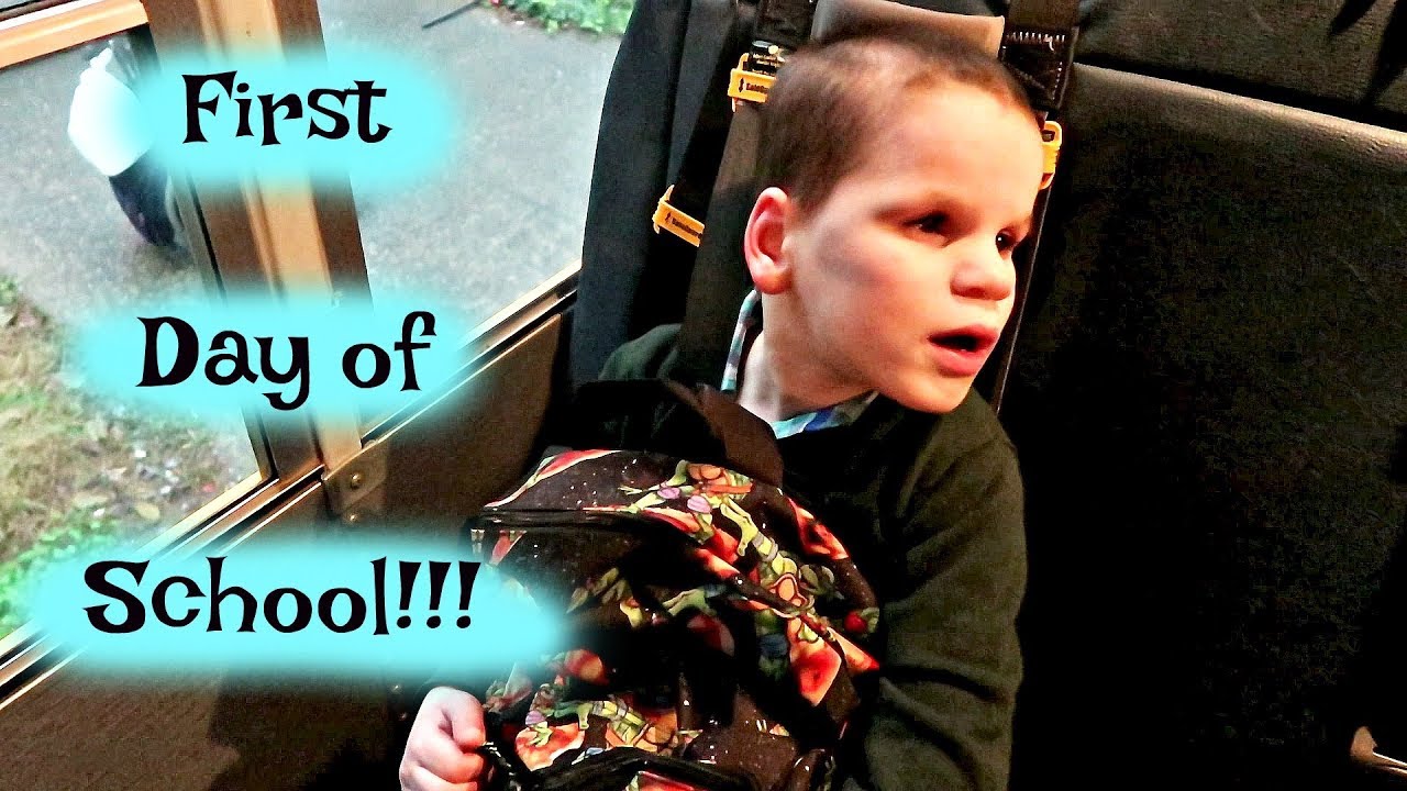 ROCKIN HIS FIRST DAY OF SCHOOL! / BLIND AND AUTISTIC 10 YR. OLD