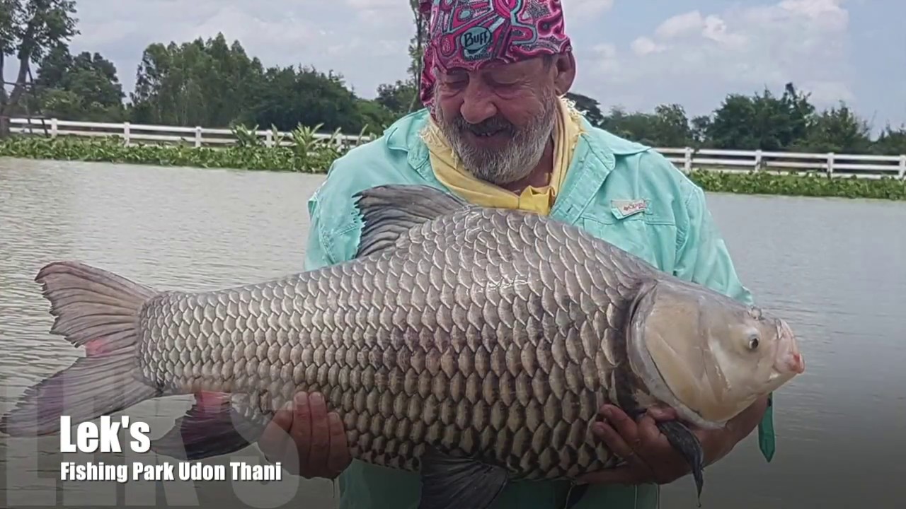 Fishing In Thailand  - Terry Eustace at Leks Fishing Park Udon Thani