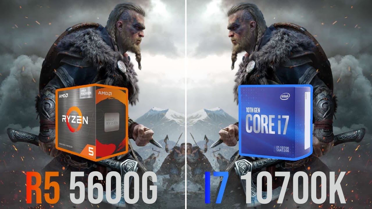 Ryzen 5 5600G vs Core i7 10700K | Test in 5 Games
