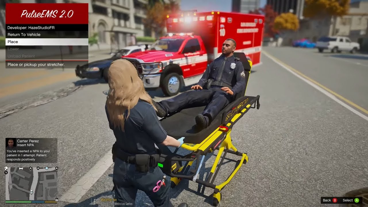 Gta 5 LSFDFR Let's Play As LAFD Female Paramedic First Responder - EMS Mods #gta #gta5 #lspdfr