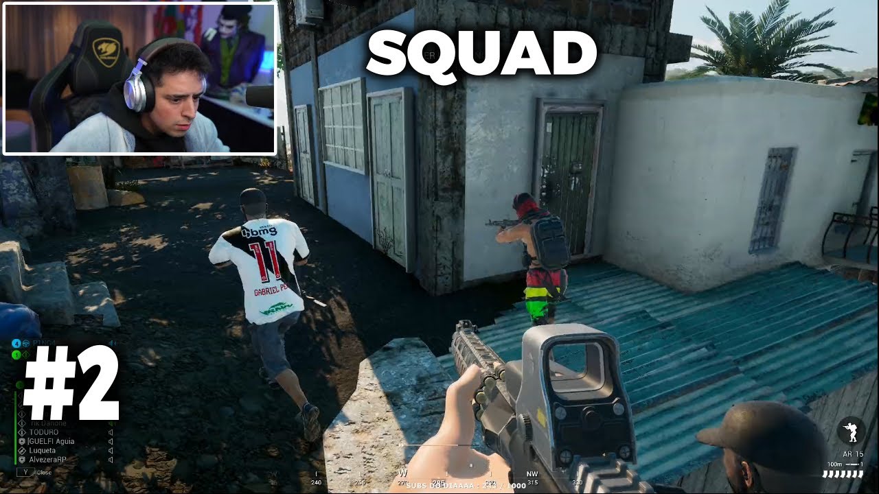CORINGA JOGANDO SQUAD COM JULIO PISTOLADA, rlk DANONE e LuquEt4 #2