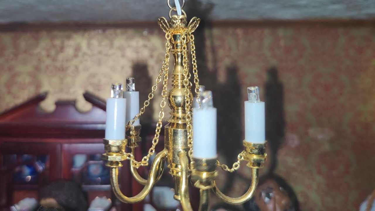UNBOXING MINI LED CHANDELIER for My DOLLHOUSE-Little Gretchen Workshop