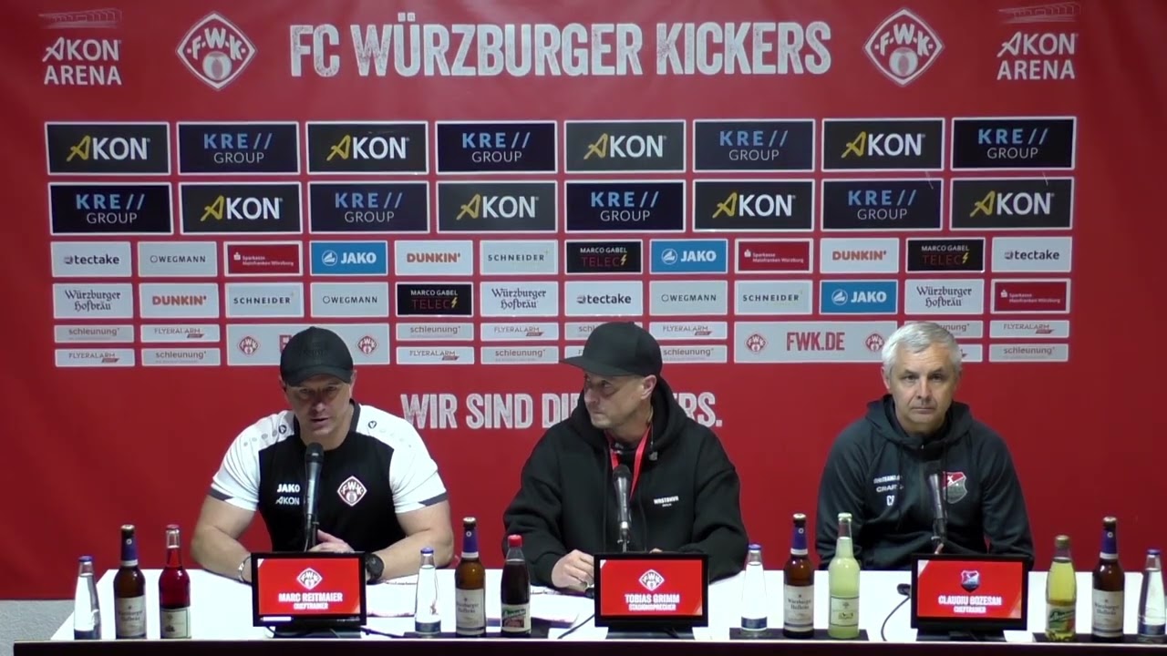 Pressekonferenz Kickers gegen den TSV Aubstadt