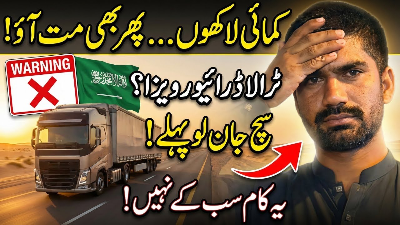 Lakhon Ki Kamai Phir Bhi Mana? 😱 Saudi Truck Driver Visa Reality 🚛🇵🇰🇸🇦