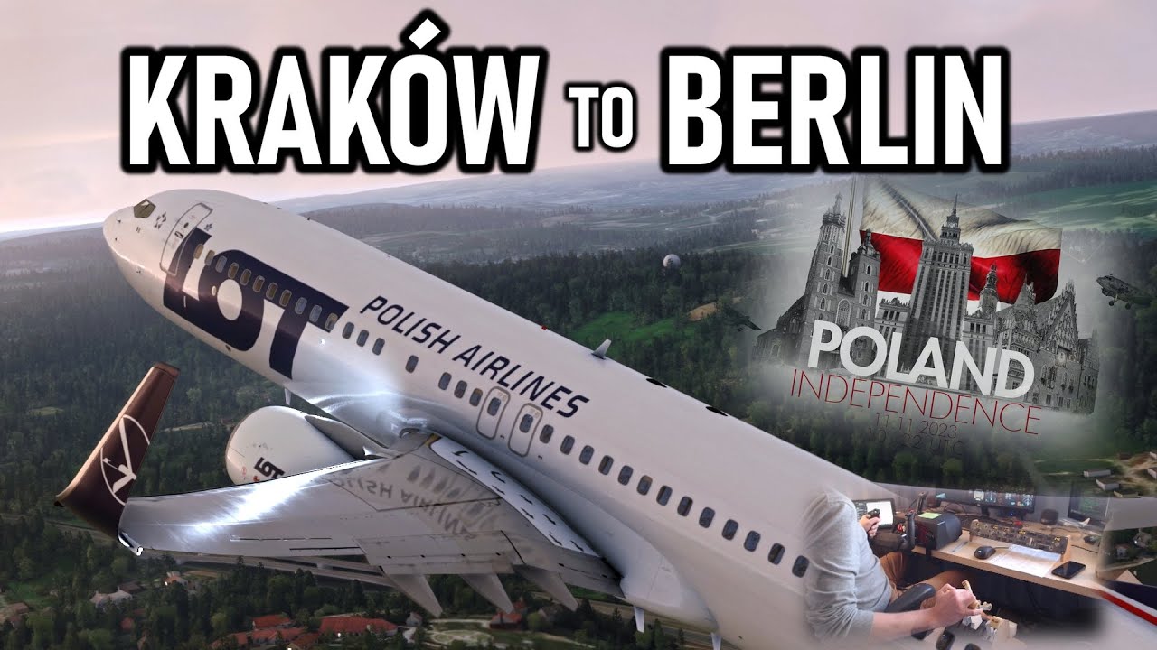 ✈️👨‍✈️ VATSIM Full Flight: Kraków to Berlin! | FULL ATC + Subtitles | PMDG Boeing 737-800 | MSFS