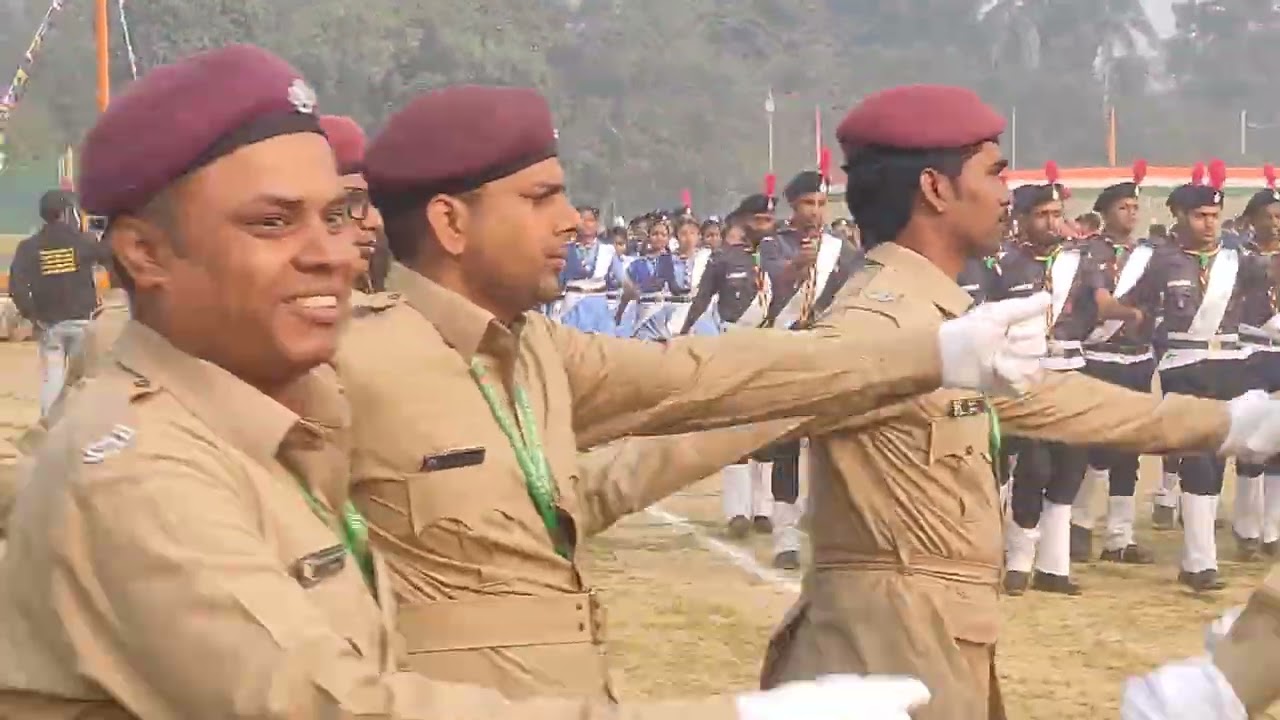 गणतंत्र दिवस समारोह 2026  और बरेका स्टेडियम ग्राउंड में परेड प्रदर्शन।