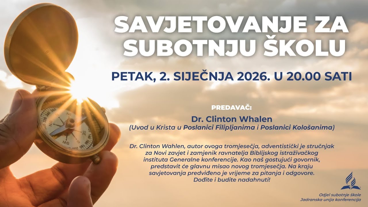 Seminar: Savjetovanje za subotnju &scaron;kolu - petak, 02.01.2026.