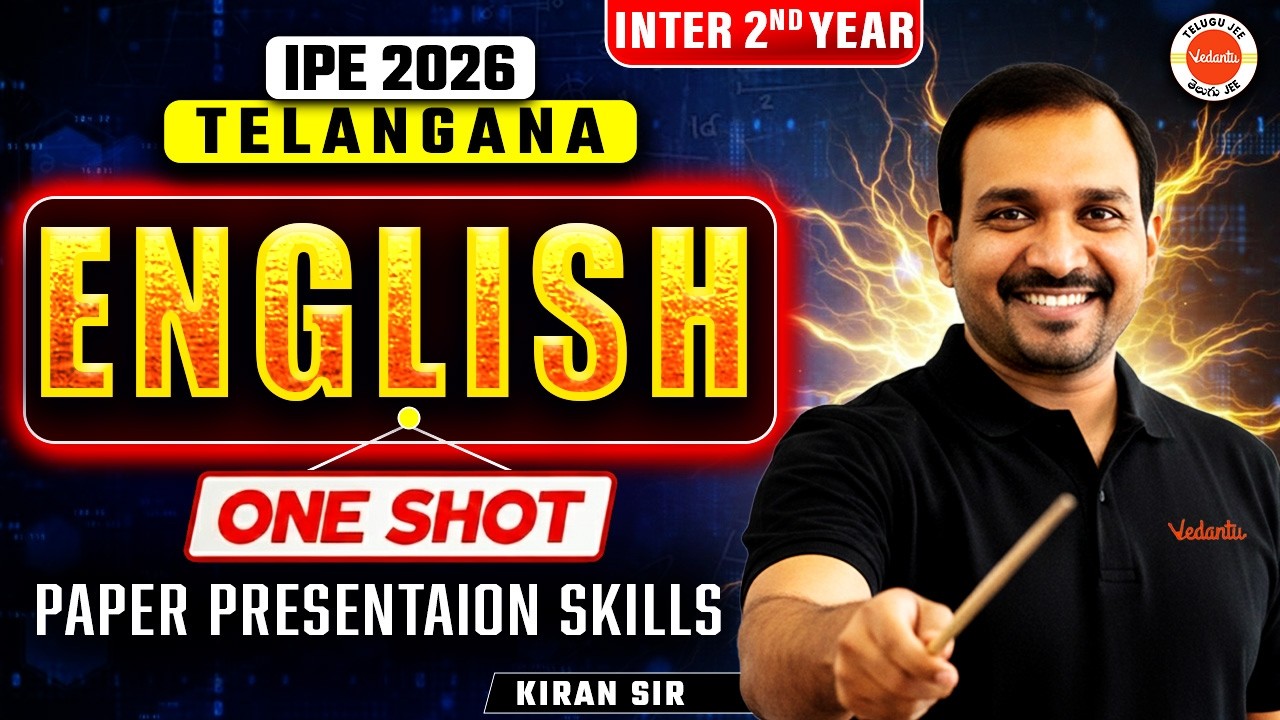 ENGLISH -TG-2nd Year IPE 2026 Inter Telangana|99/10 sure #english #ipe2026 #kiransir #1styearenglish