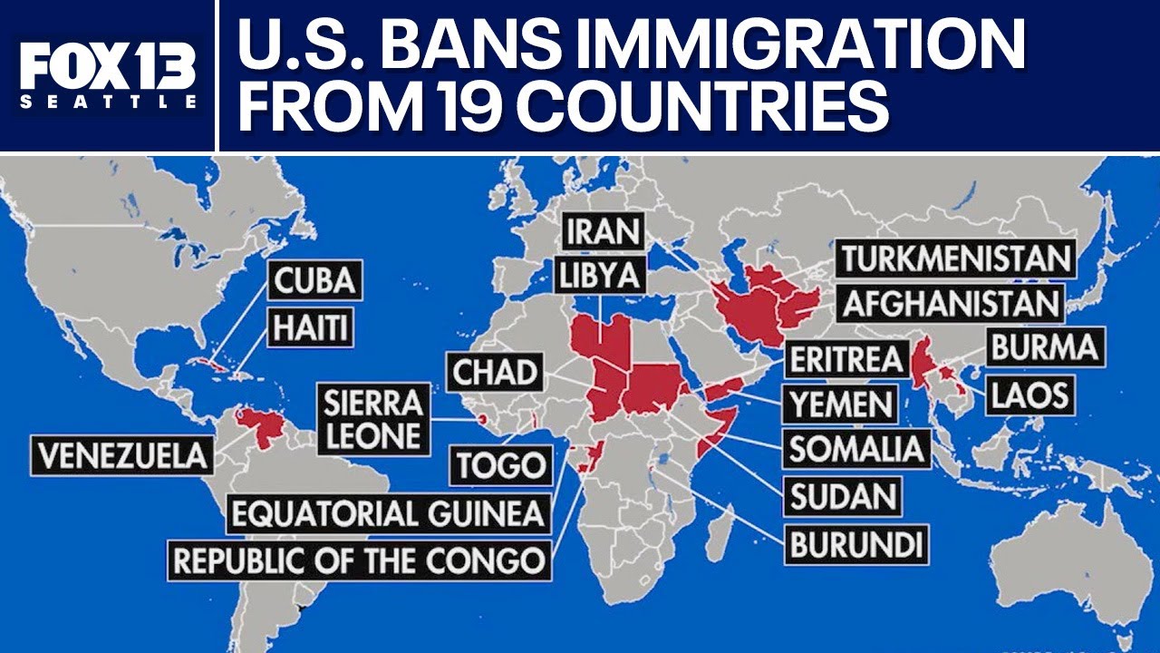 US bans immigration processing from 19 countries