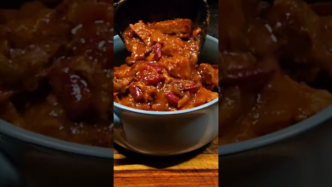Копчёный чили из жареной лопатки 