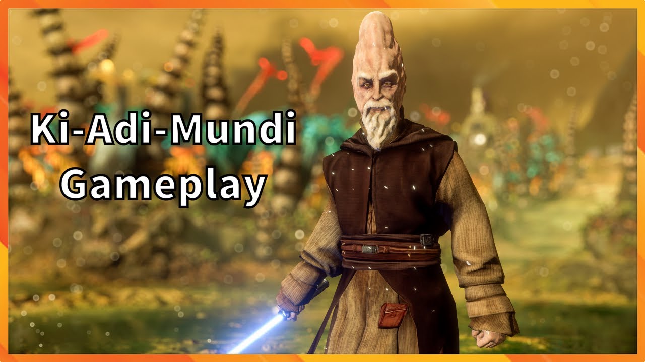 Ki-Adi-Mundi Gameplay Star Wars Battlefront 2