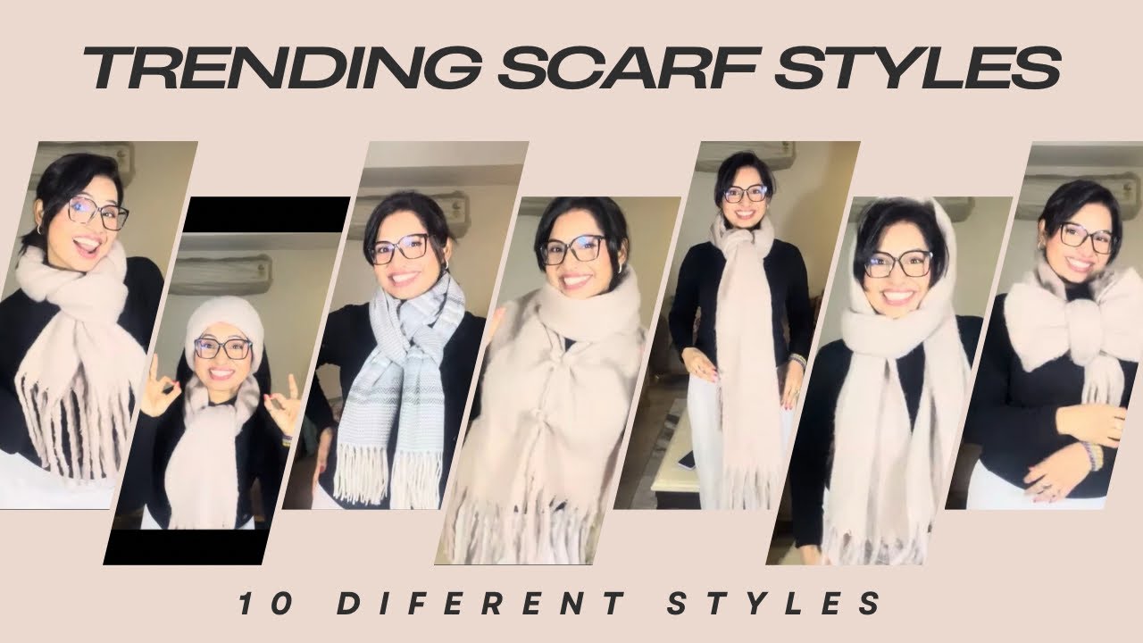 10 Easy and Trendy Ways to Wear a Scarf This Winter | *viral * scarf hacks one must try!