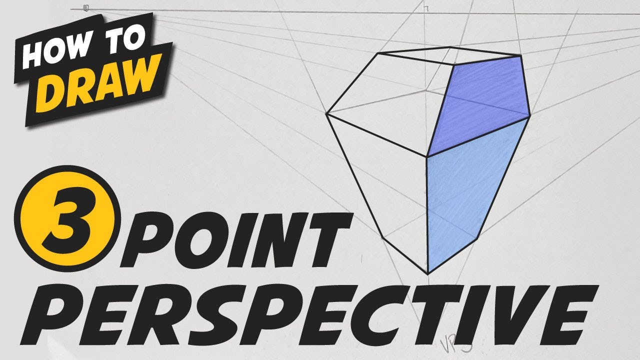 Three (3) Point Perspective - Simple Step By Step