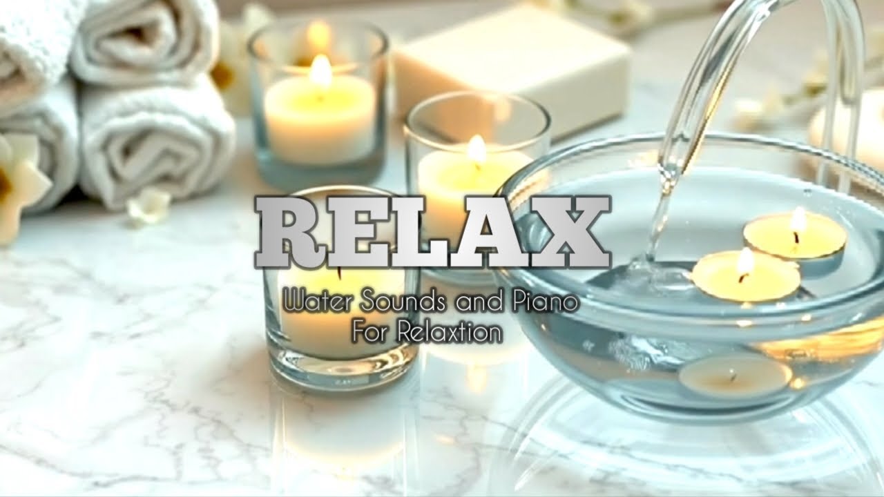 Peaceful Sleep Music with Candlelight Reflections and Minimalist Spa Atmosphere
