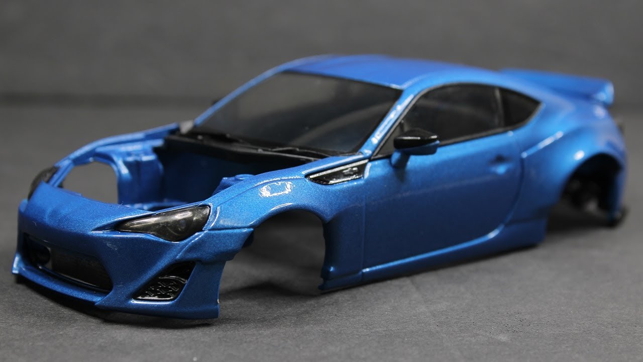 Building a Widebody Scion FRS/Toyota Gt86 Aoshima 1/24 Scale Model Kit [Part 1]