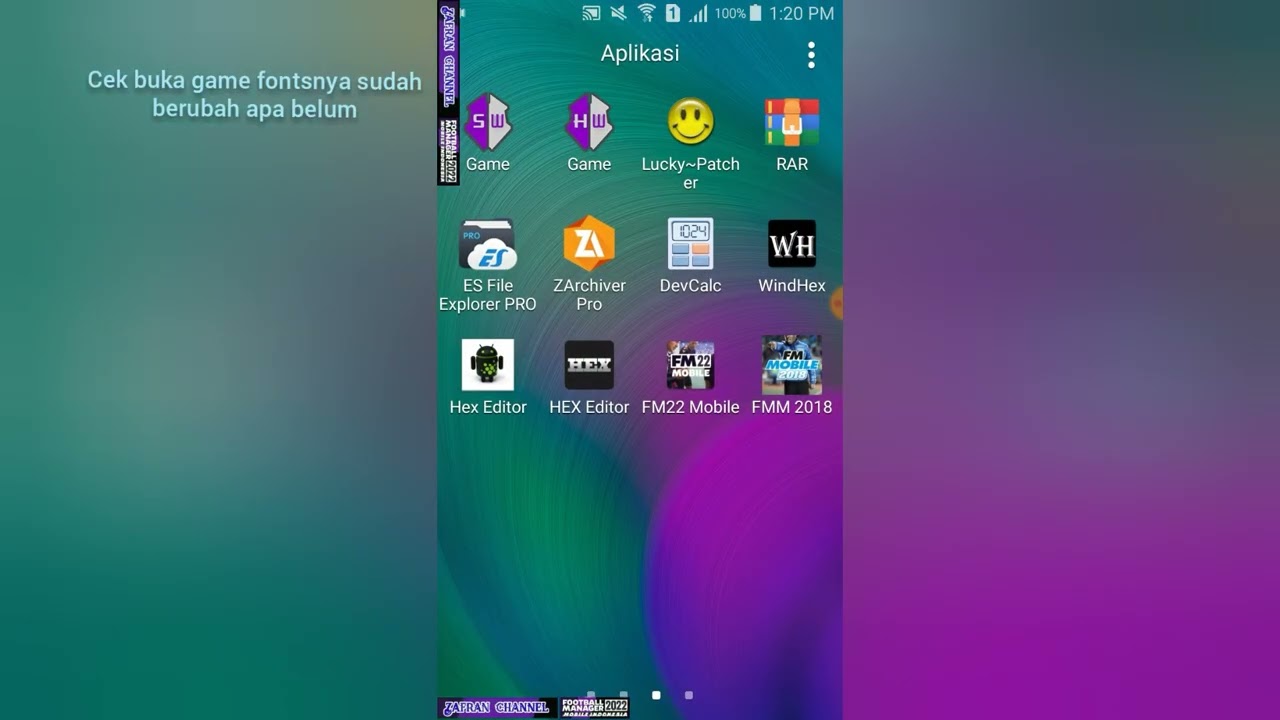 Cara ganti FONTS FMM22 & Cara extraxnya