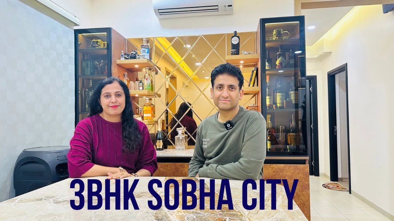 3BHK flat interior design at Sobha city 1711 sqft || Dwarka Expressway || Sector - 108
