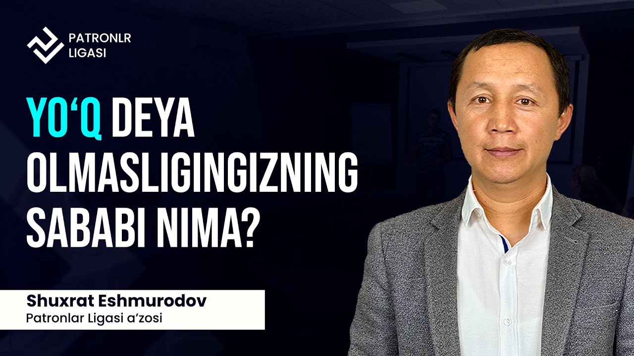 Yo'q deya olmasligingizning sababi nima?