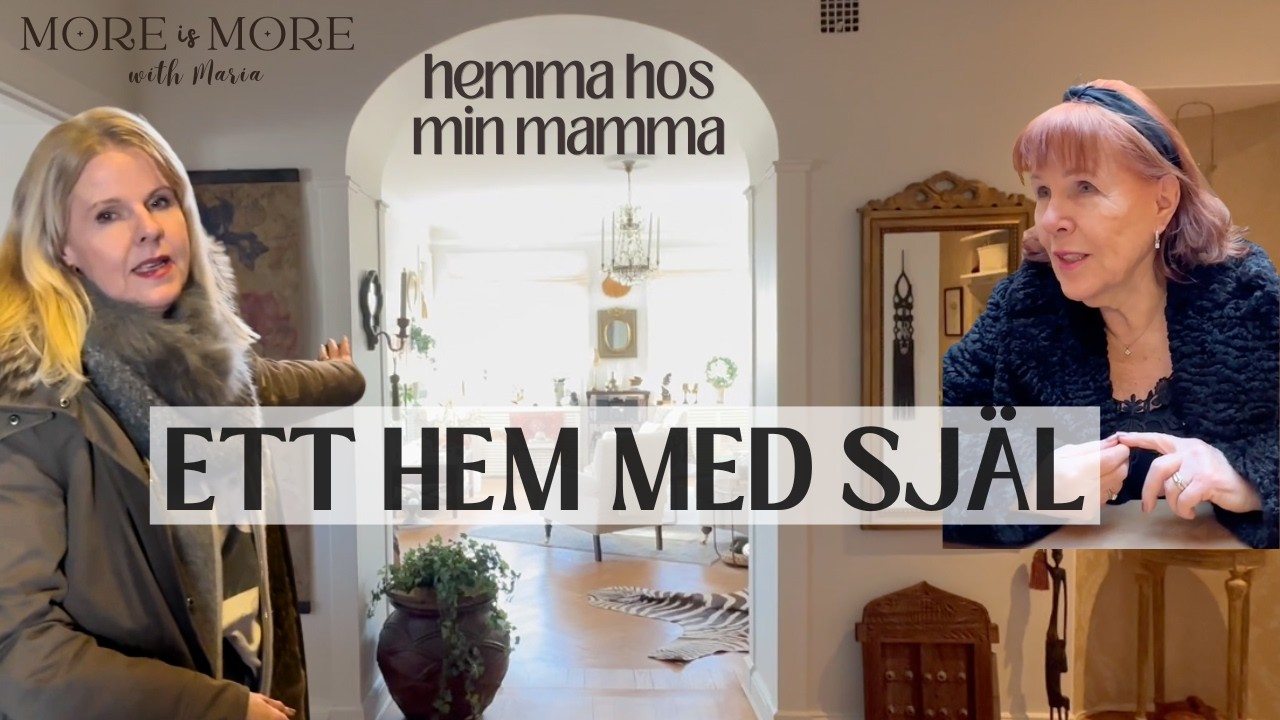 House Tour hos min mamma (80+)! Ett unikt hem med minnen från Afrika 🌍