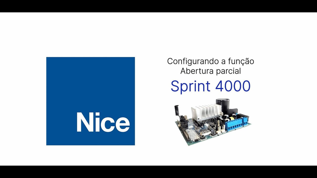Automação | Sprint 4000 | Configurando a função abertura parcial