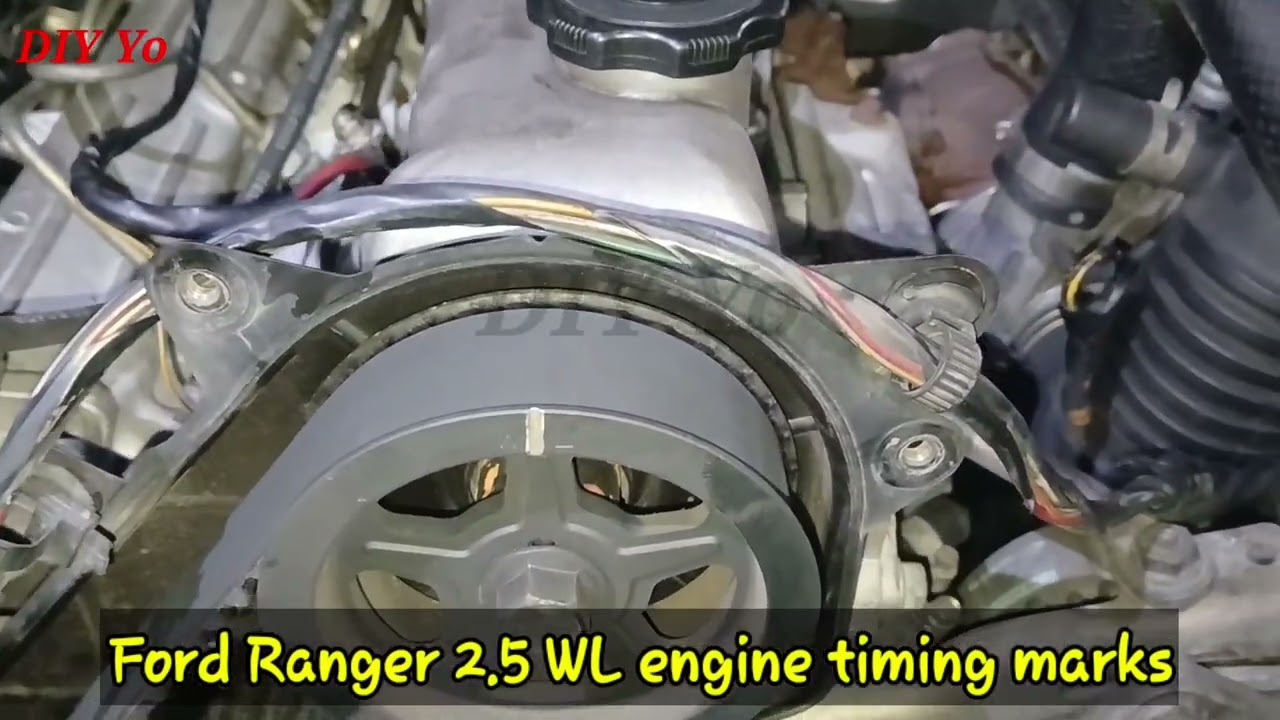 Ford Ranger 2.5 WL engine timing marks