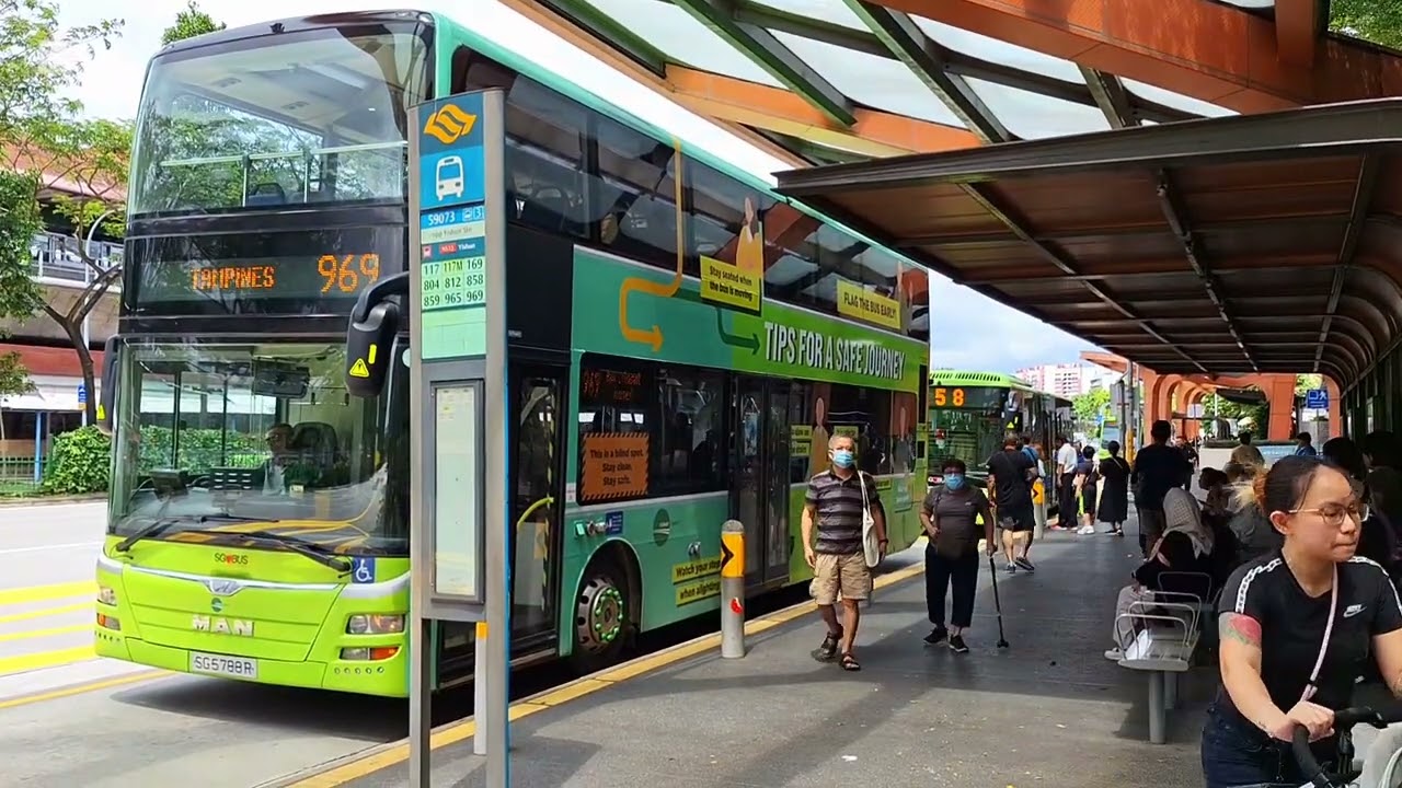 SG5788R Sv 969. Departing Opp Yishun MRT Stn. MAN A95. Euro 5 (Batch 2) DD Bus. SG❤️BUS. 18/12/25.
