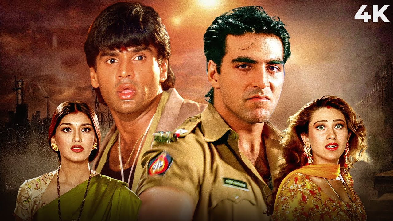 दो भाइयों की घमसान लड़ाई - Akshay Kumar Vs Suniel Shetty | Sonali Bendre & Karishma | Action Movie