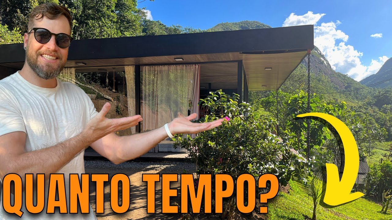 QUANTO TEMPO LEVEI PRA FAZER A CASA DE ESTRUTURA METÁLICA NO SÍTIO (CASA DE AÇO E VIDRO)