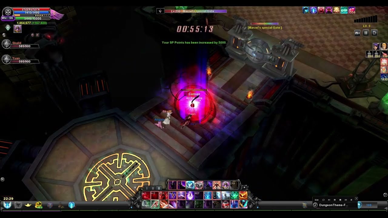 Cabal Online NA DrGilas - Dark Mage - Solo Forgotten Temple B3F - Fast run