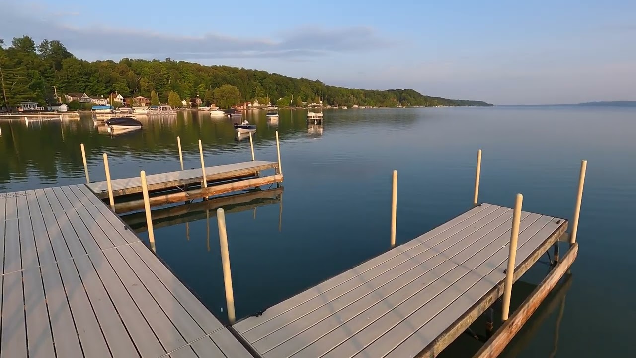 Crystal Lake, Beulah Michigan 4K FPV ASMR Hike