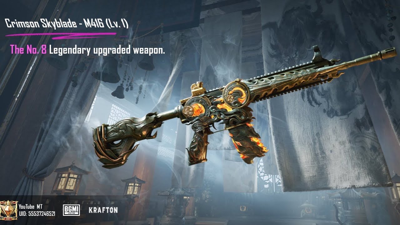 New M416 Fire🔥 collect and upgrade kill message ￼￼
