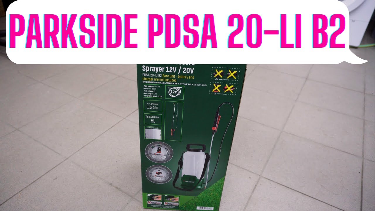 Parkside PDSA 20-Li B2 akkus permetező teszt