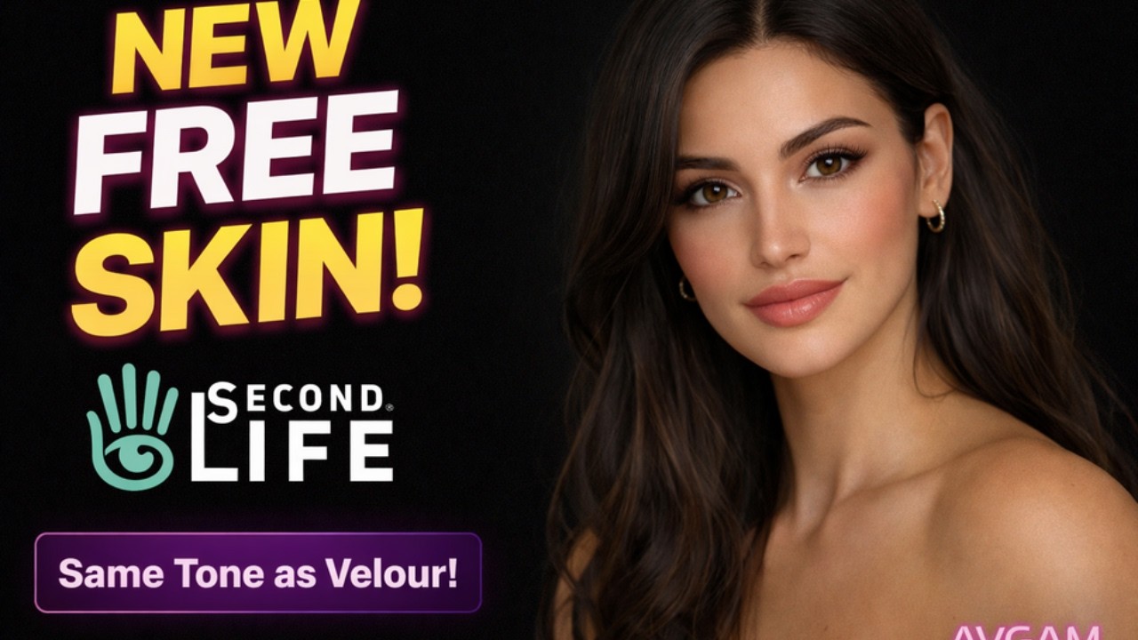 Skin Free AVGAM no Mesmo Tom da Velour?! 😱 (Second Life 2026)