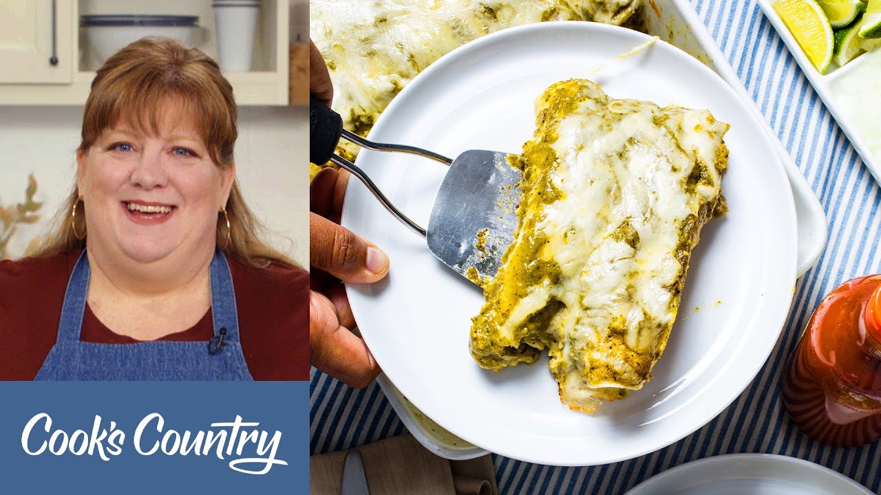 How to Make Green Chile Chicken Enchiladas
