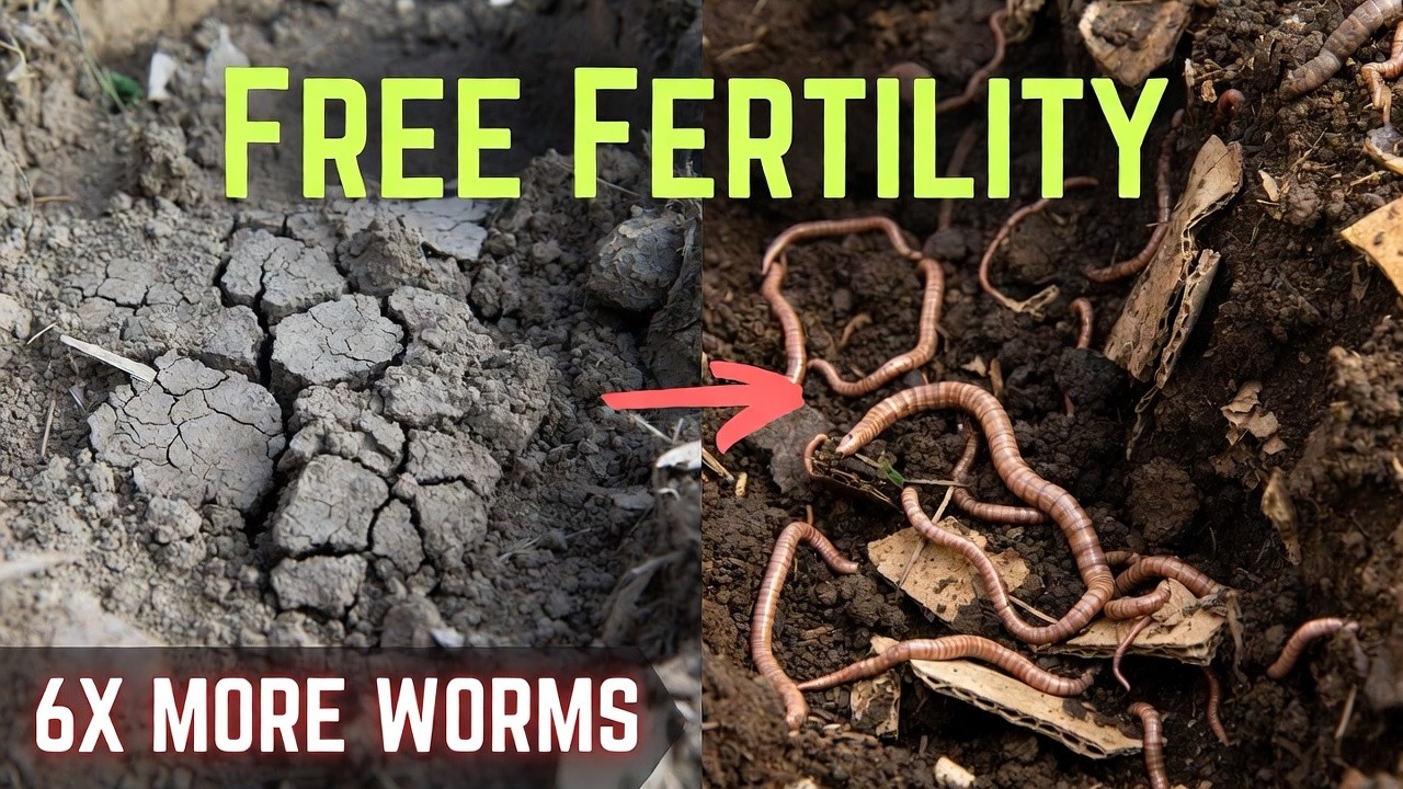I Scattered Kitchen Scraps and Cardboard on Lifeless Soil... 6 Weeks Later I Found THIS Underground