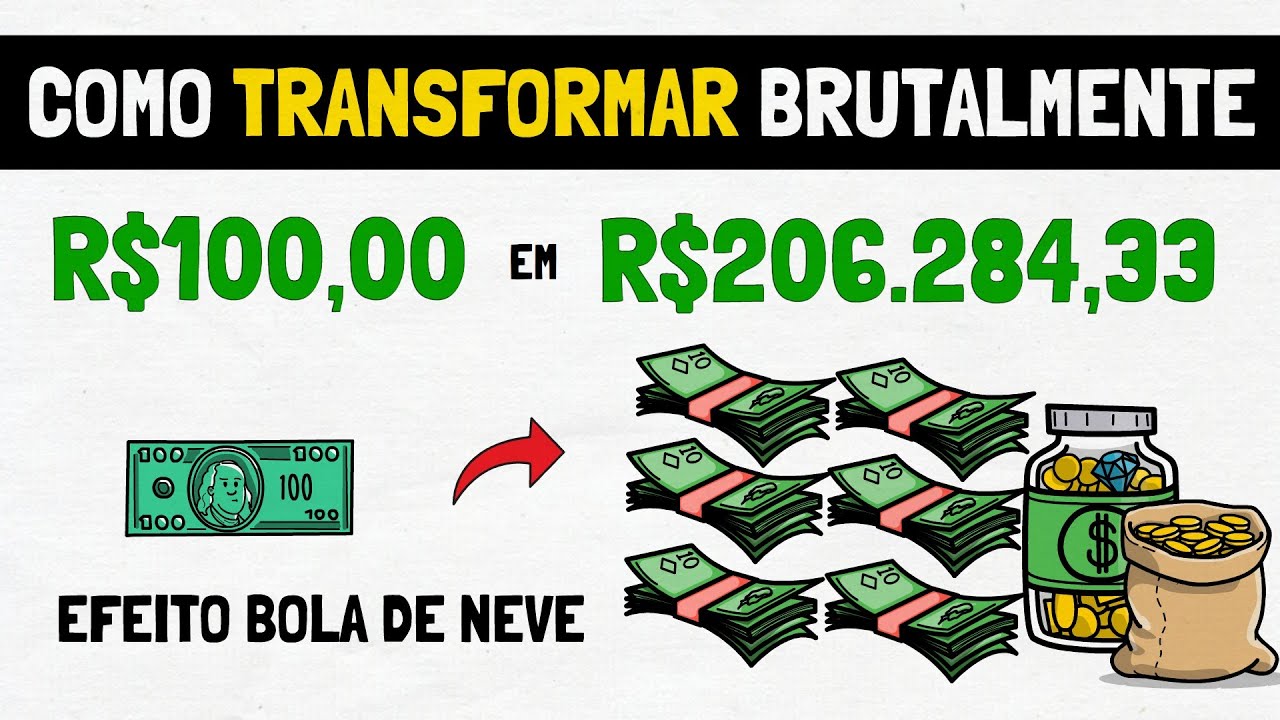 Como Transformar 100 REAIS em Mais de R$200 MIL Com Investimentos