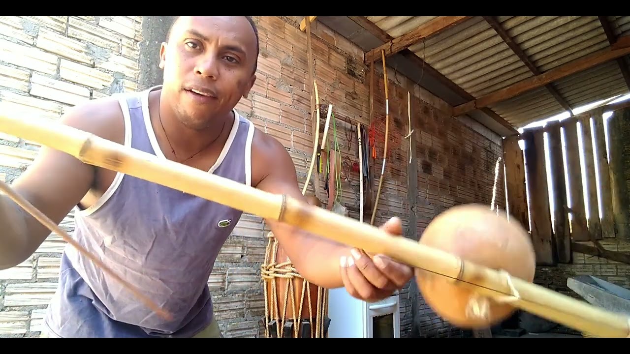 tutorial 01#berimbau de vara de pesca