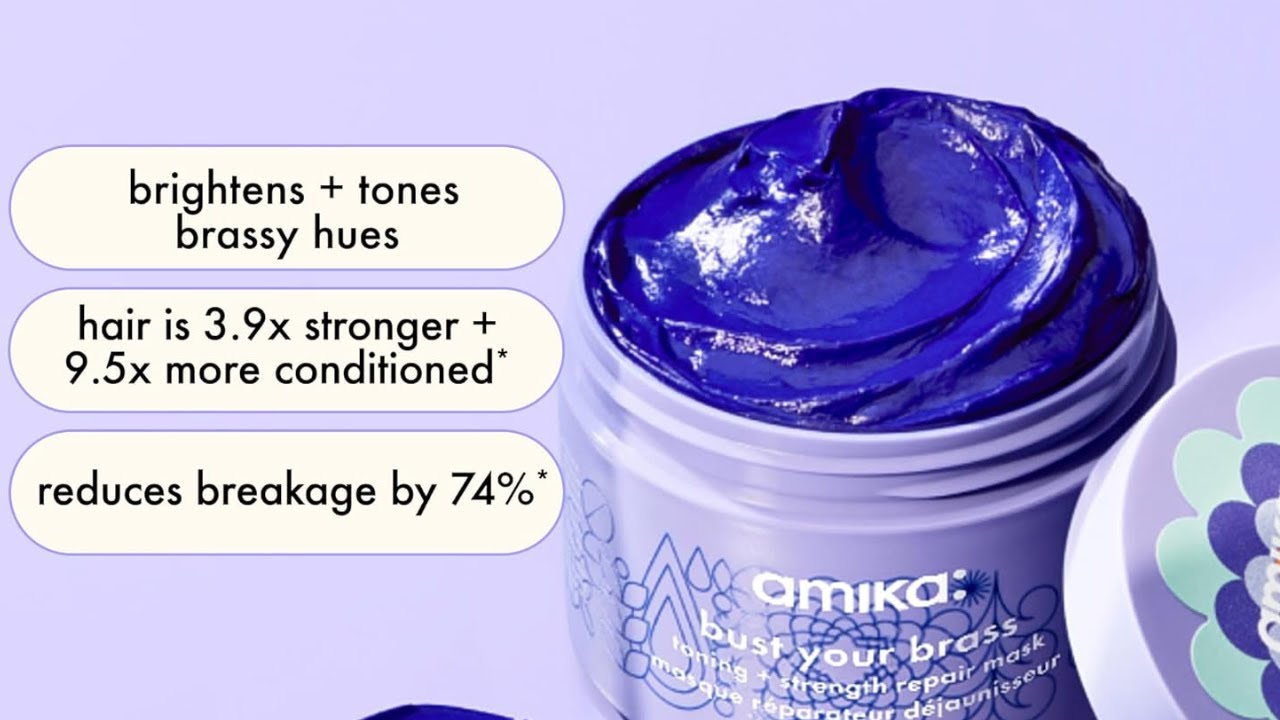 Bye Bye Brass! | Amika Bust Your Brass Toning + Strength Repair Mask Review + Before & After