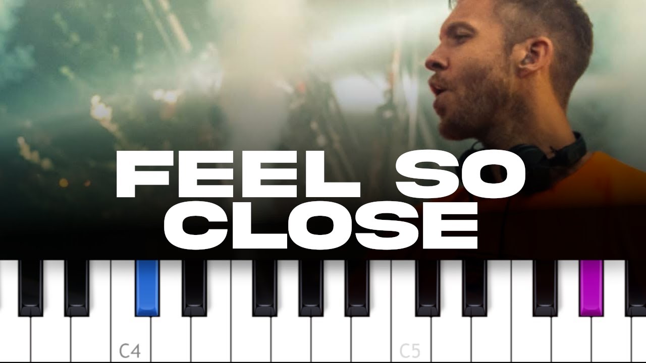 Calvin Harris - Feel So Close (piano tutorial)