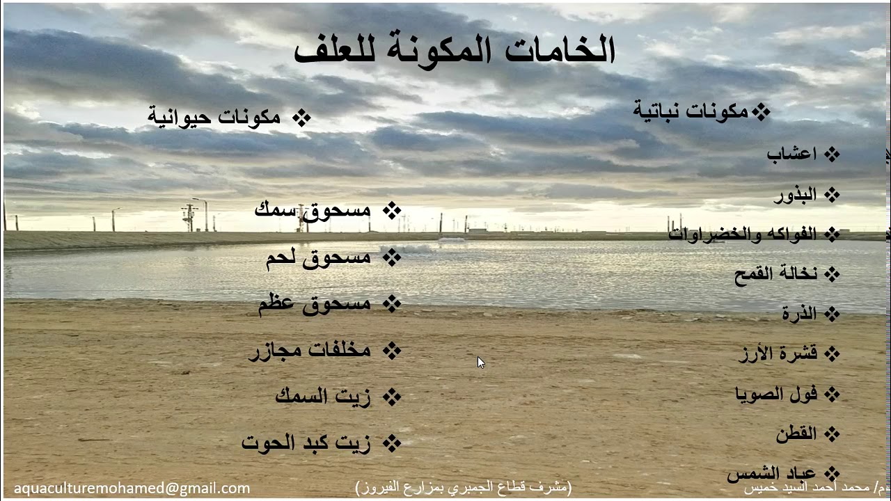 طريقة عمل خلطة علف اولية