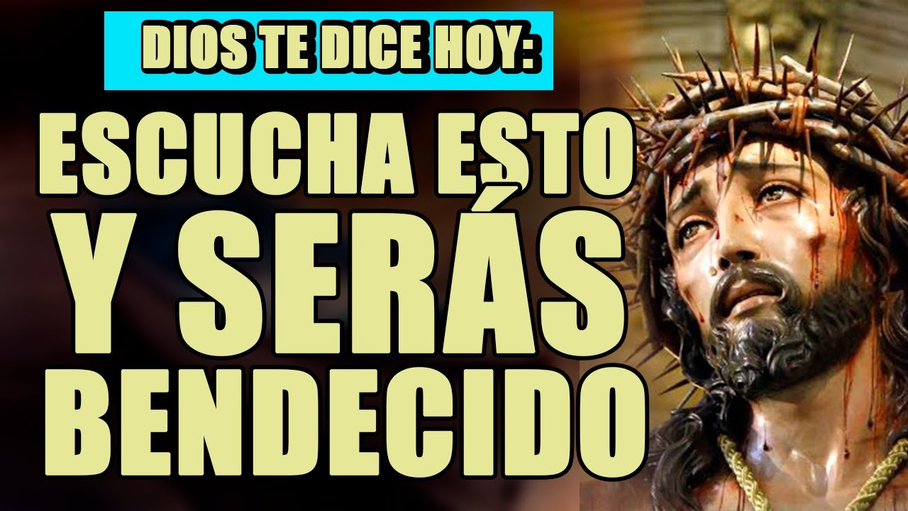 DIOS TE DICE HOY  ¿ME REGALAS UNOS MINUTOS ESCUCHA ESTO Y SERÁS BENDECIDO, POR NADA ME IGNORES