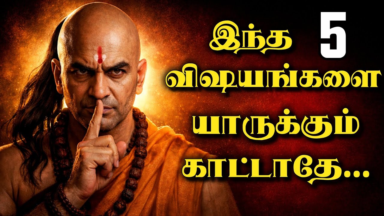 🤫இந்த 5 விஷயங்களை யாருக்கும் தெரியக்கூடாது! #chanakya #lifelessons #motivationtamil