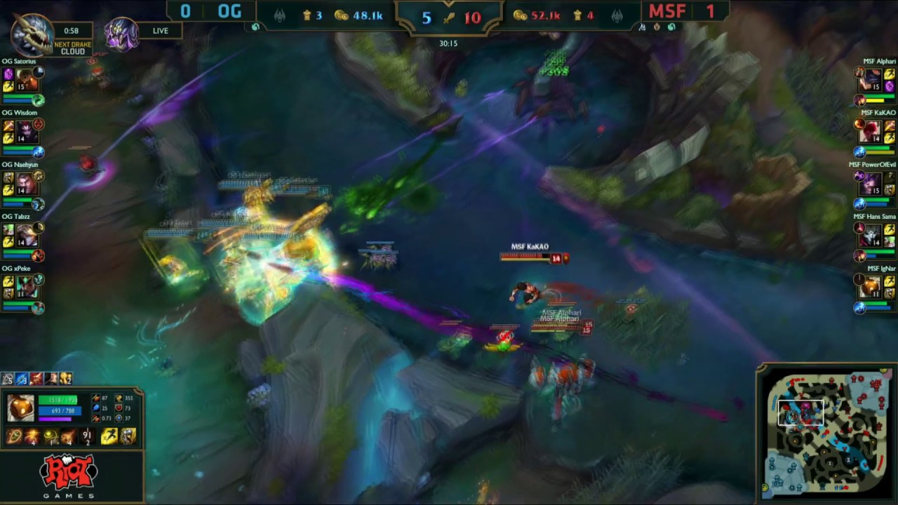 OG vs MSF - 5 man Bard ult