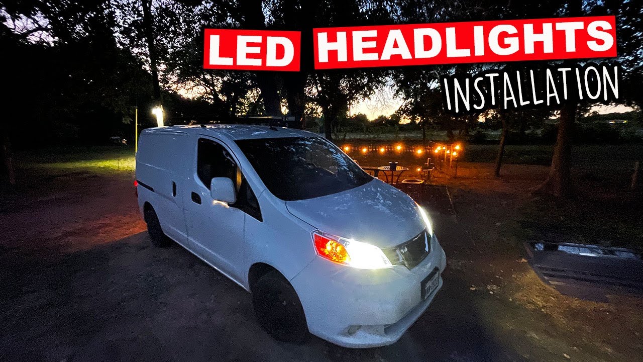 Seeing Better In Van Life | Installing TorchBeam LED Headlights On 2020 NV200
